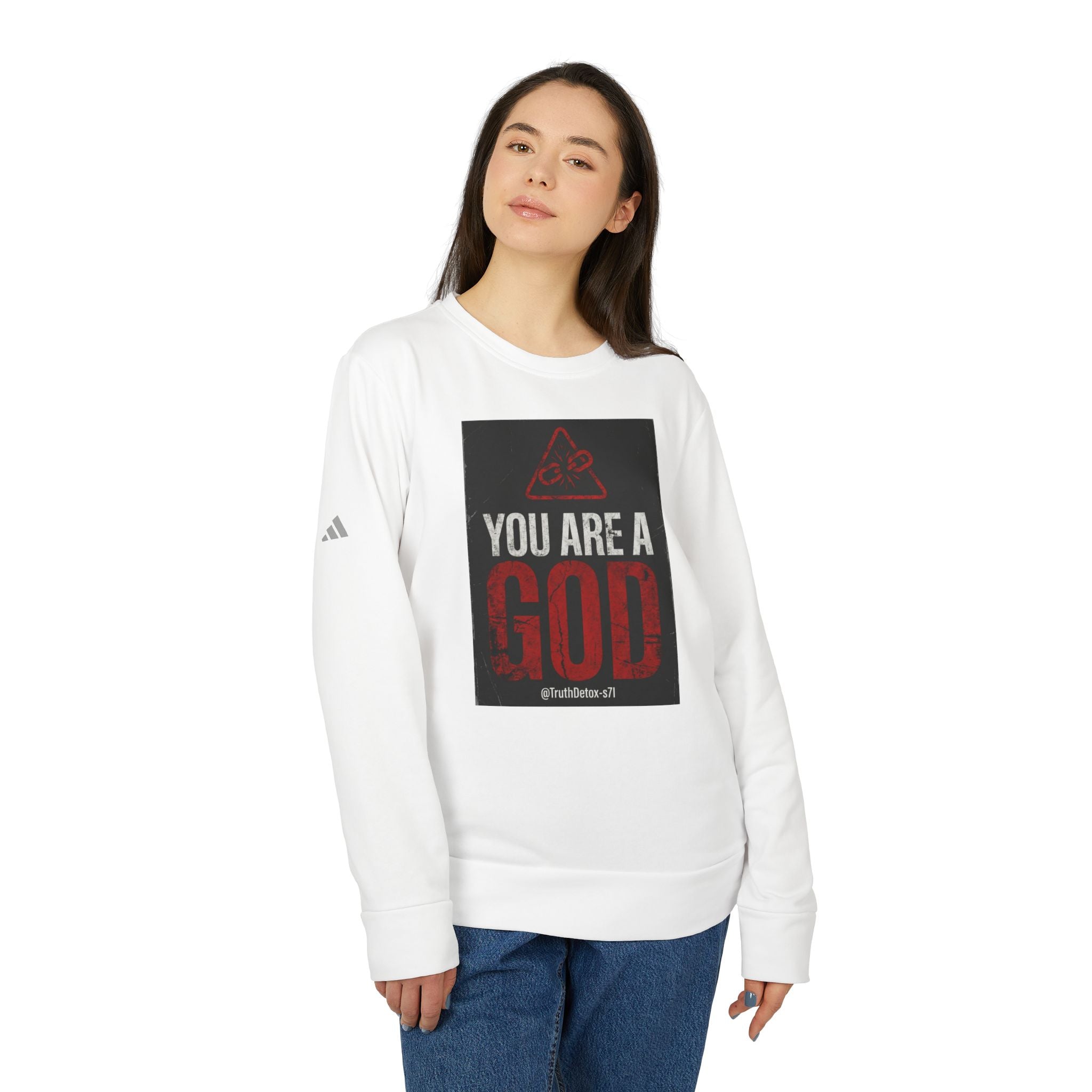 'You Are a God' Crewneck Sweatshirt — Empowerment Graphic Sweatshirt