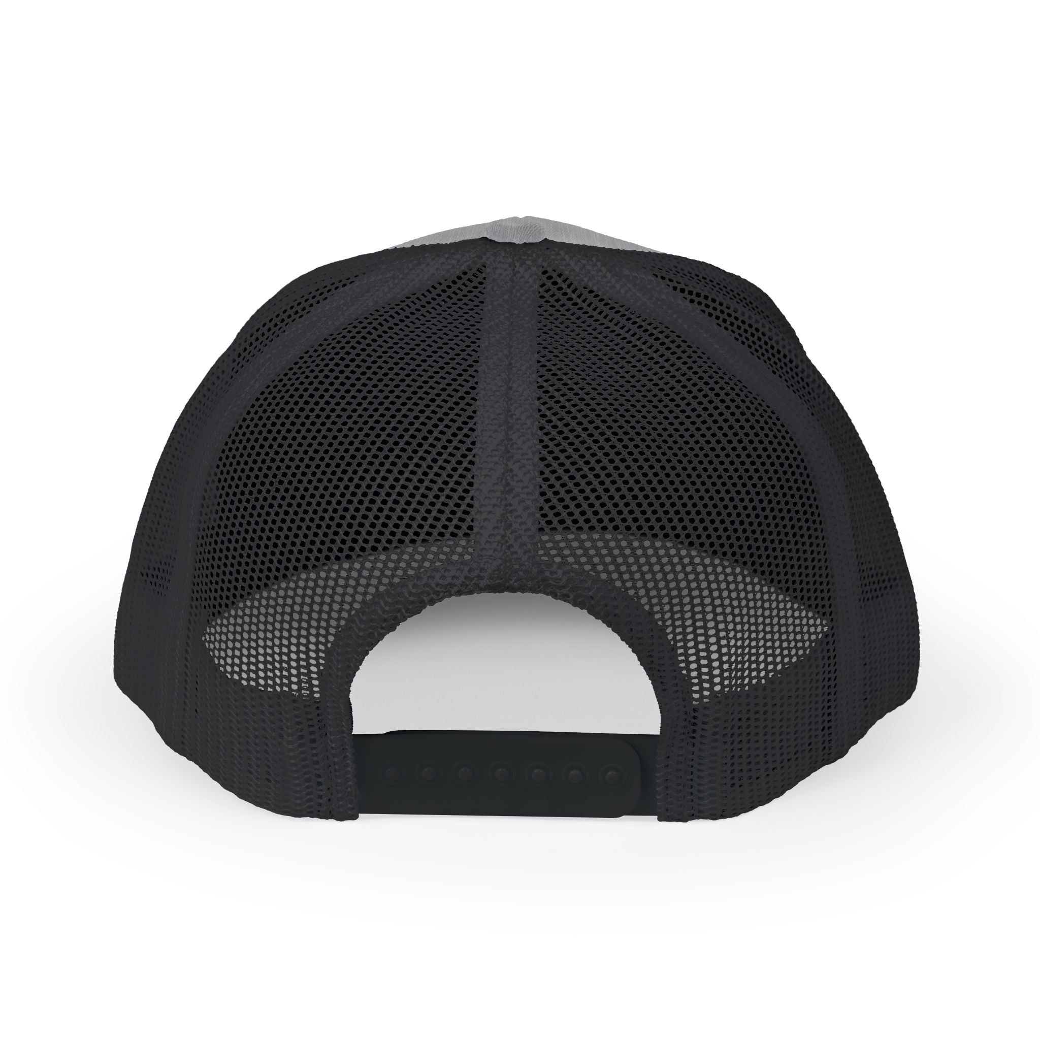 It's NOT Your Fault Trucker Cap — White Mesh Snapback with Reassuring Text