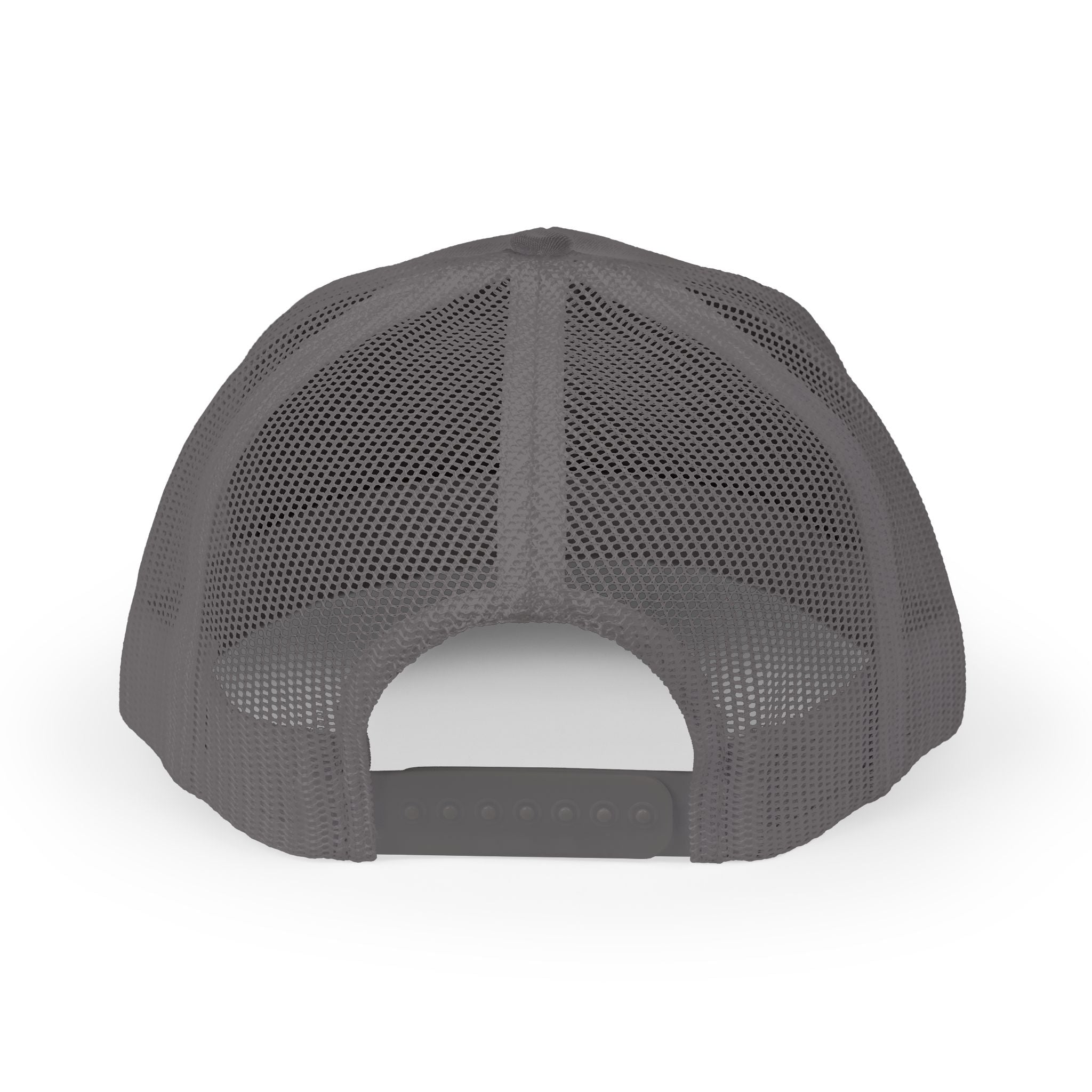 It's NOT Your Fault Trucker Cap — White Mesh Snapback with Reassuring Text