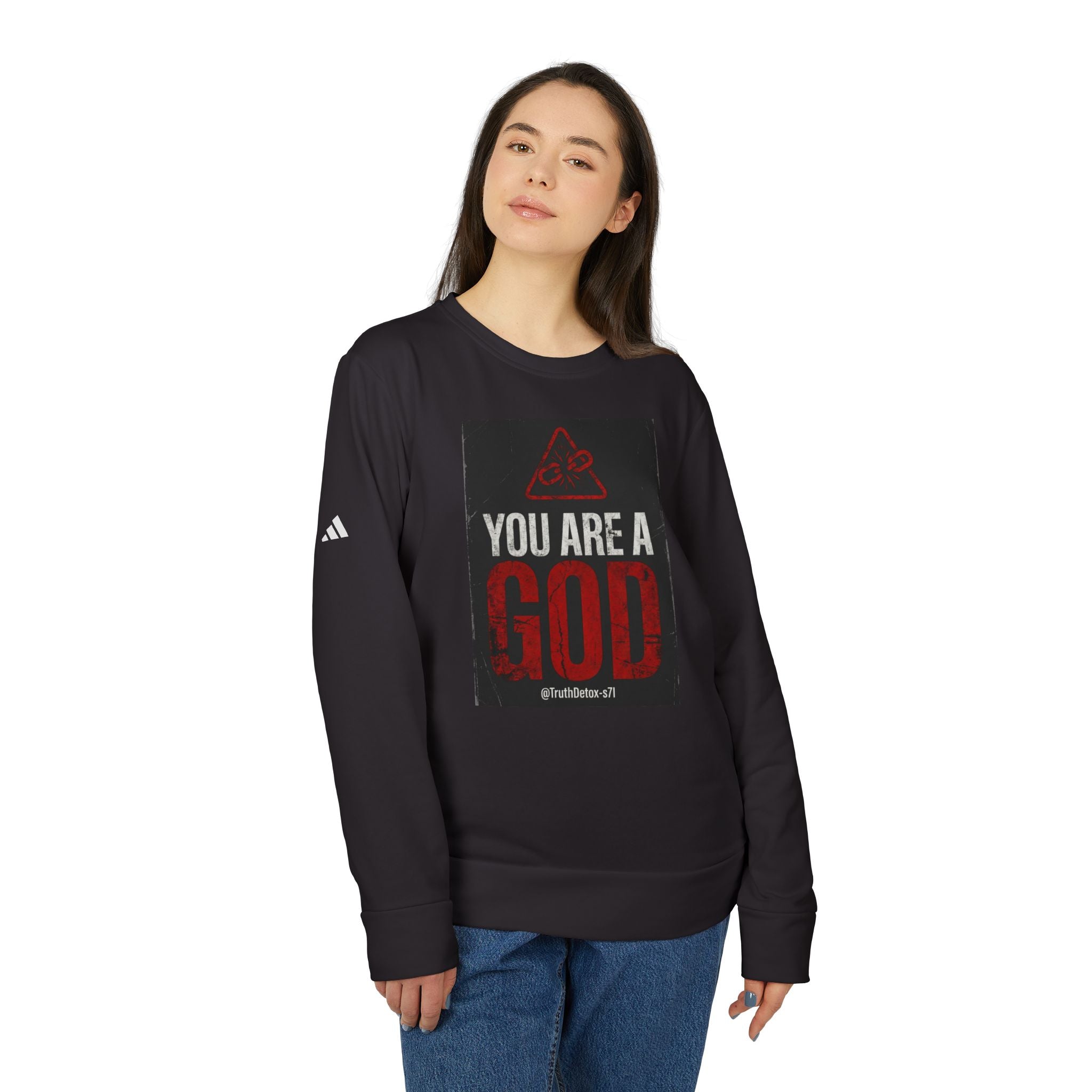 'You Are a God' Crewneck Sweatshirt — Empowerment Graphic Sweatshirt