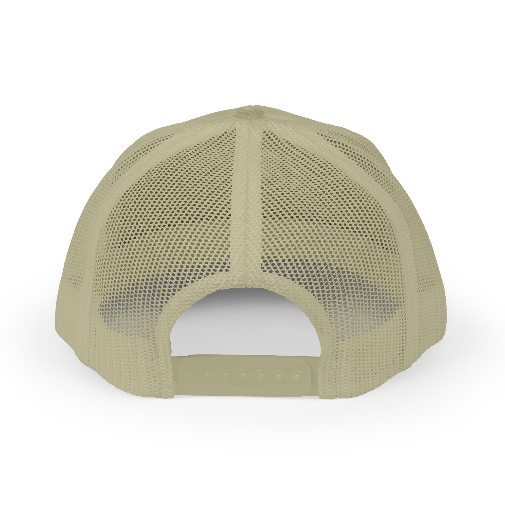 It's NOT Your Fault Trucker Cap — White Mesh Snapback with Reassuring Text