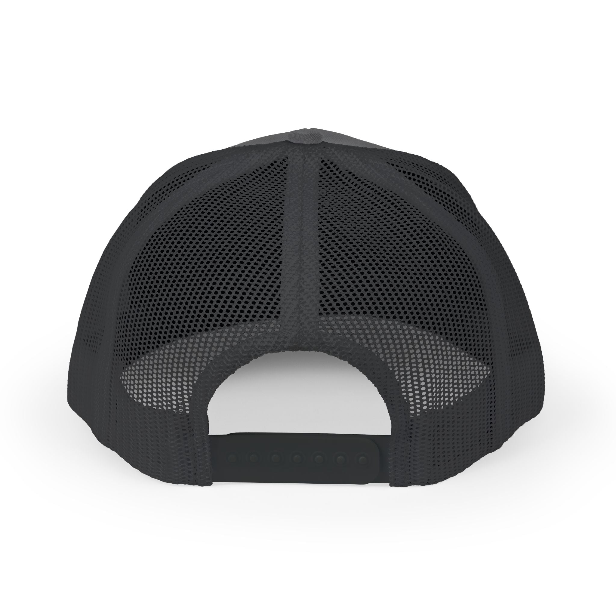 It's NOT Your Fault Trucker Cap — White Mesh Snapback with Reassuring Text